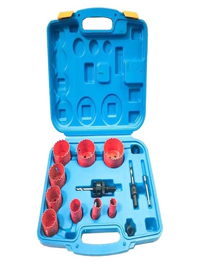 ISC 13Pcs Bi-Metal Hole Saw Set for Cutting a Multitude of Materials Round Hole Cutting Drill Set for Plumber Electrician Carpenter Repair Tools - Image 1